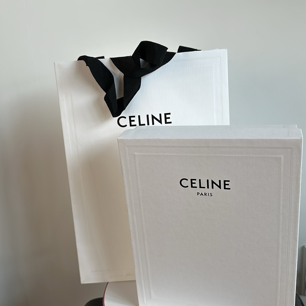 Celine Wallet On Strap In Triomphe Canvas And Smo… - image 7